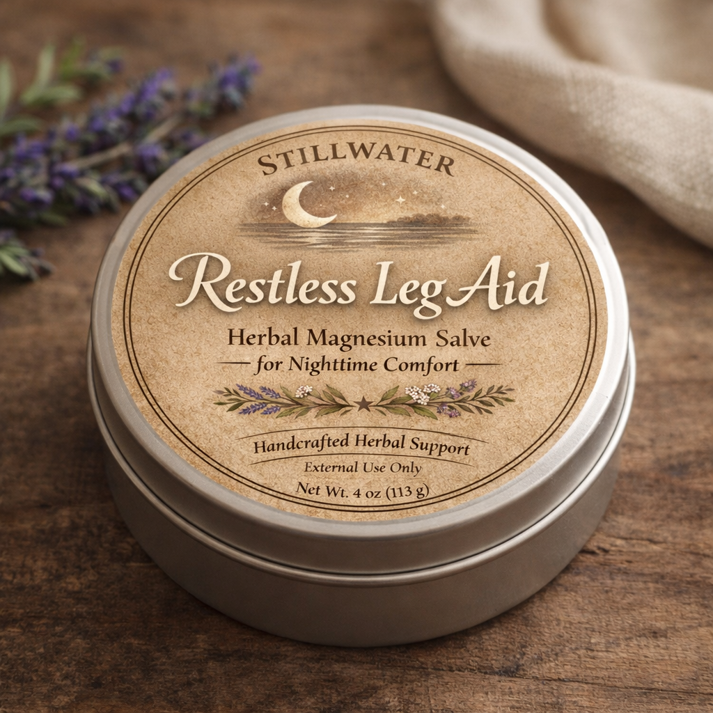 Stillwater Restless Leg Aid - Cramp Reducing, Nerve Calming, & Muscle Calming