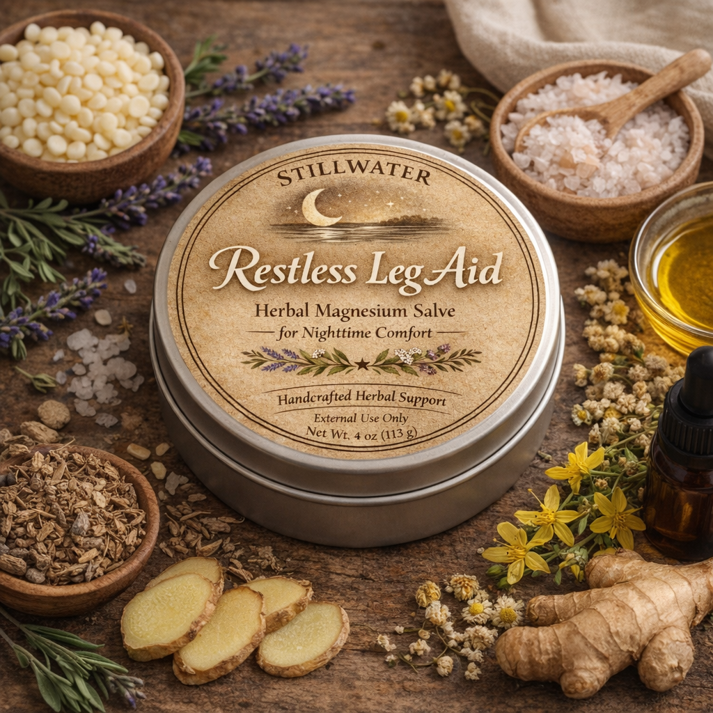 Stillwater Restless Leg Aid - Cramp Reducing, Nerve Calming, & Muscle Calming