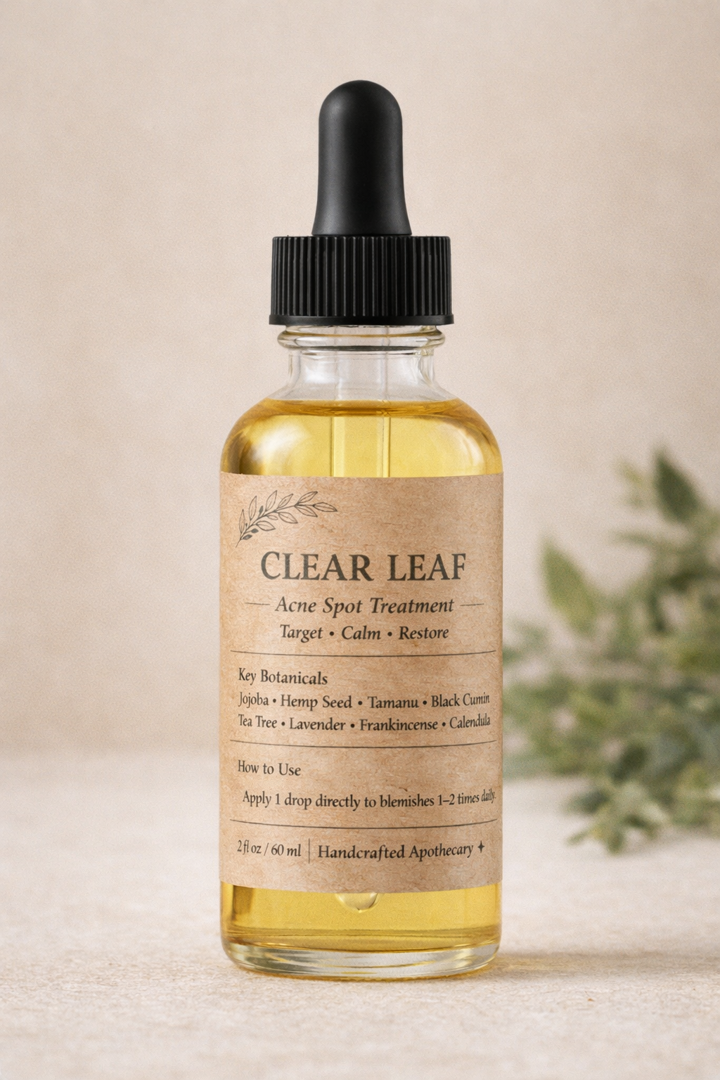 Clear Leaf — Acne Treating, Blemish Reducing, Breakout Calming