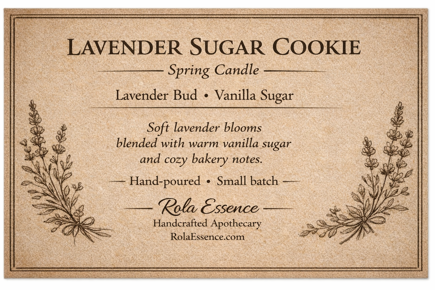Lavender Sugar Cookie – Spring Candle