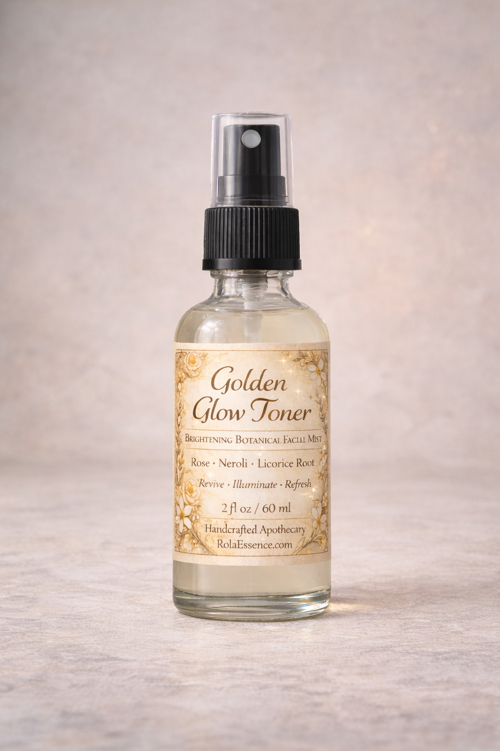 Golden Glow Toner – Brightening Botanical Facial Mist