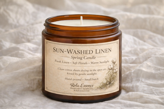Sun-Washed Linen – Spring Candle