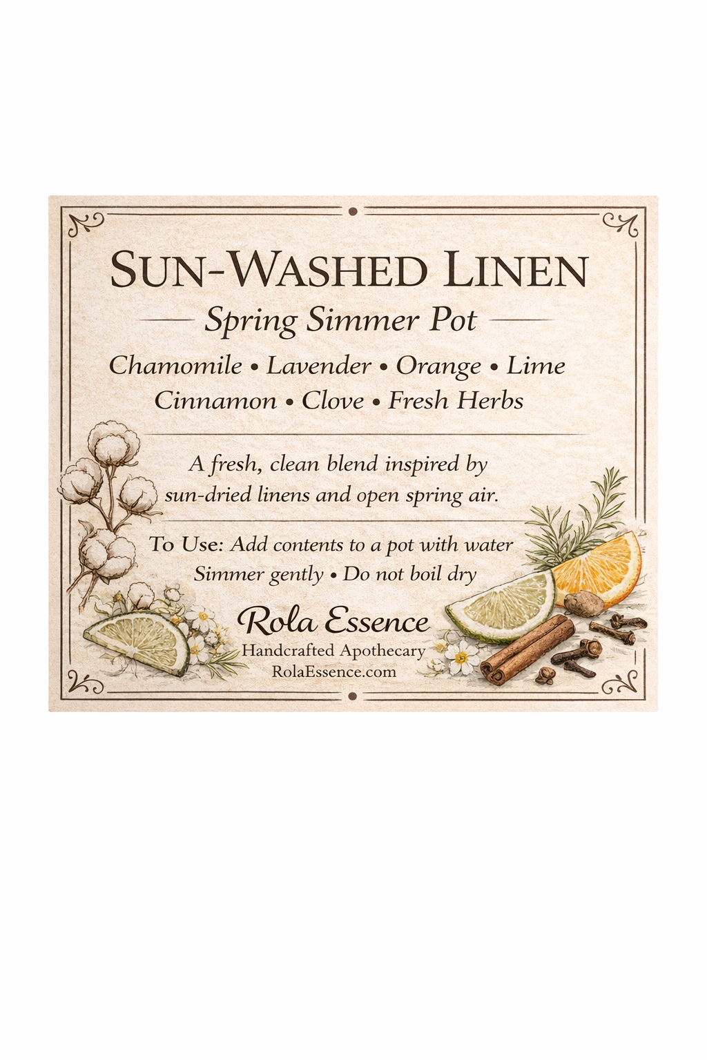 Sun-Washed Linen – Spring Simmer Pot