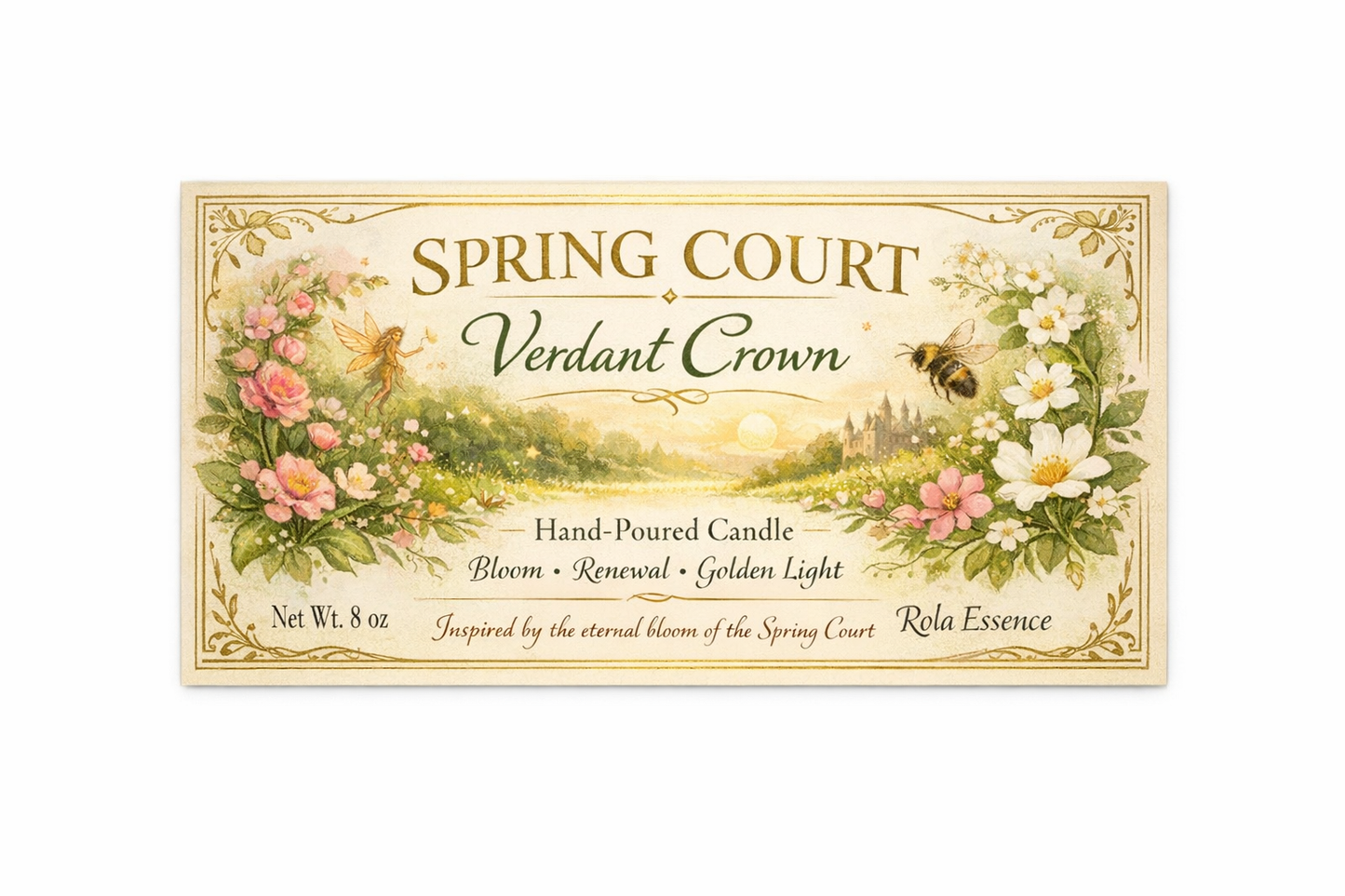 Spring Court – Verdant Crown Candle