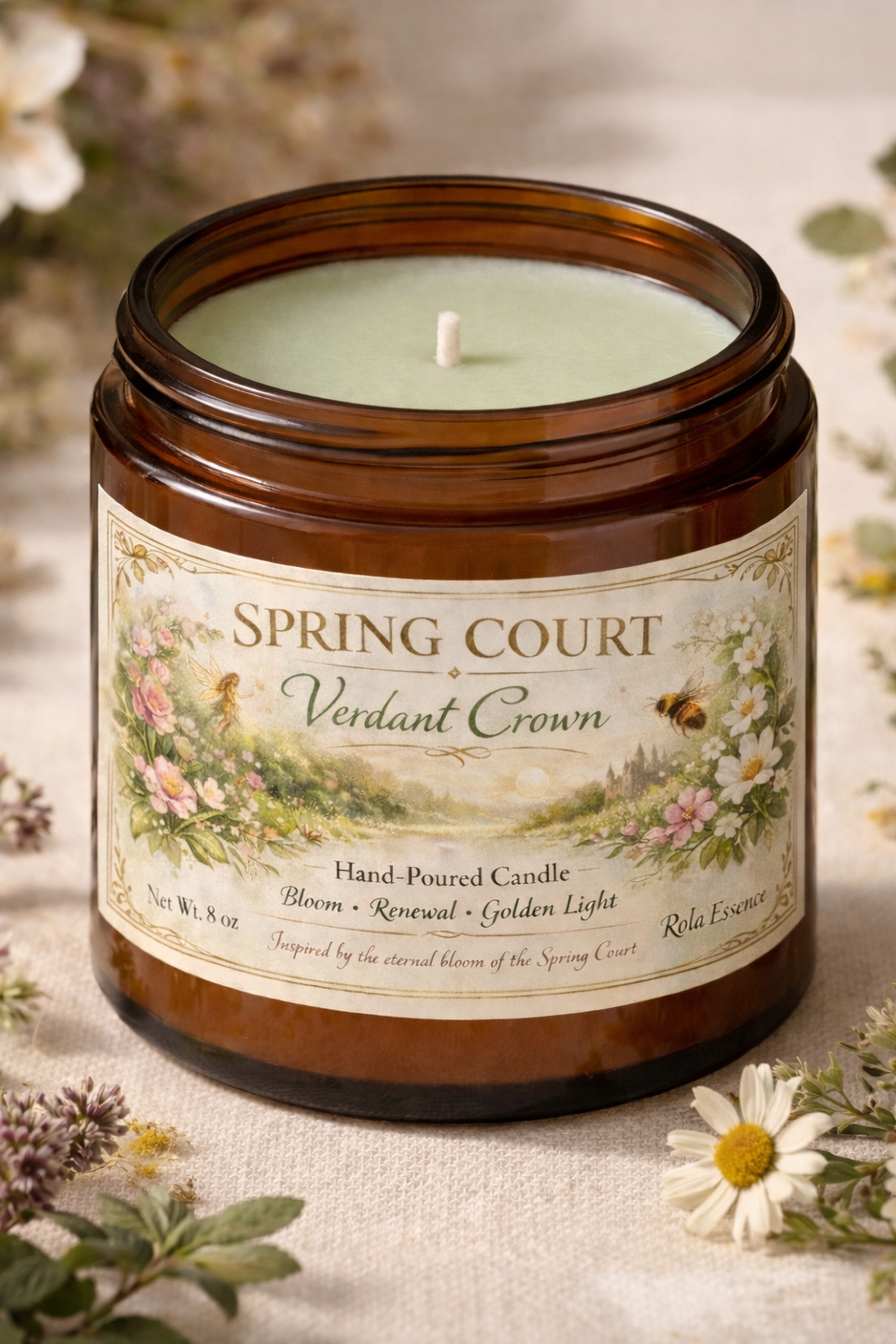 Spring Court – Verdant Crown Candle