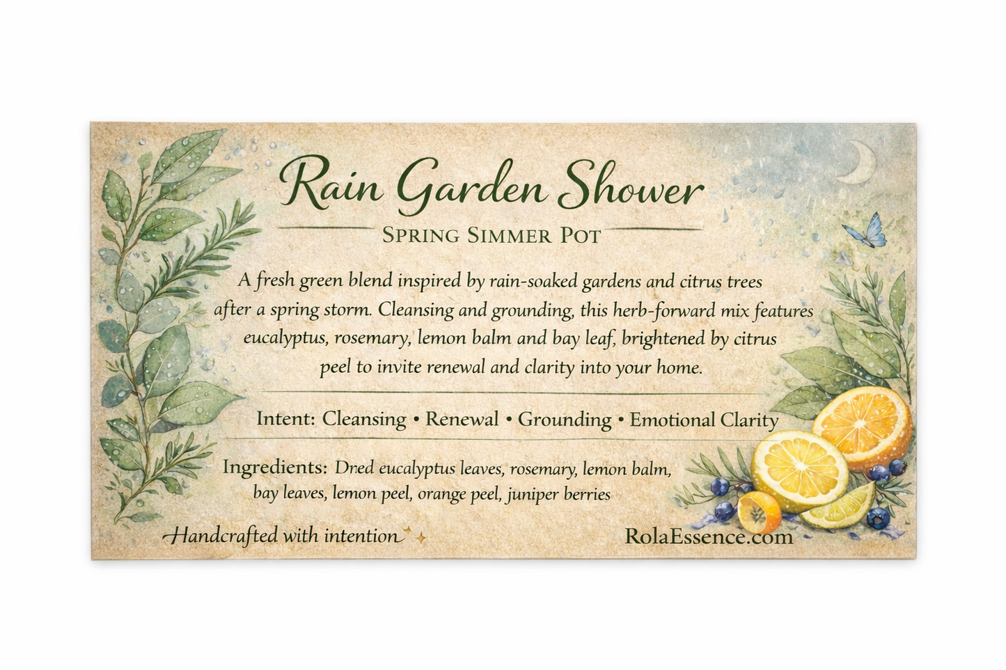 Rain Garden Shower Simmer Pot