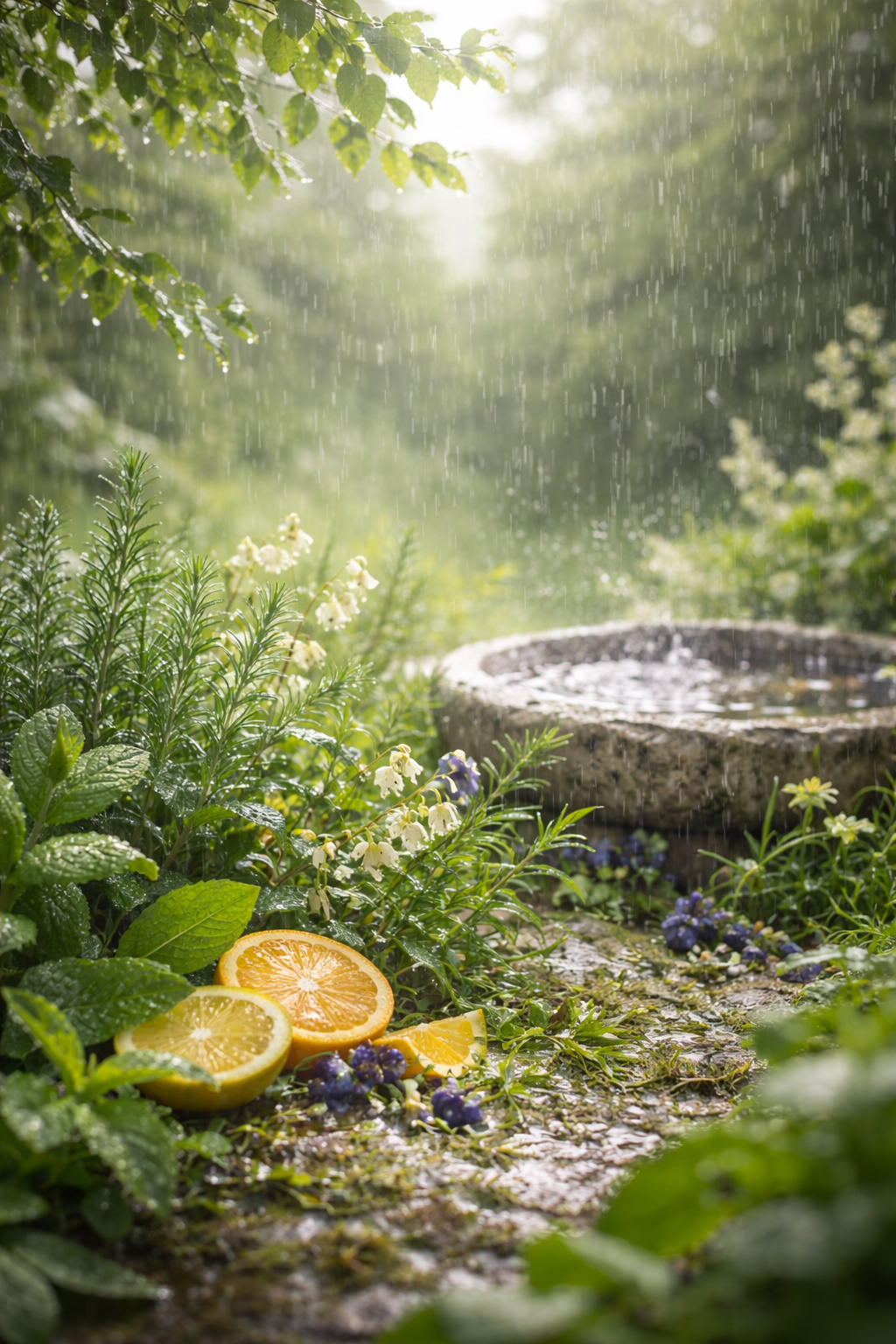 Rain Garden Shower Simmer Pot