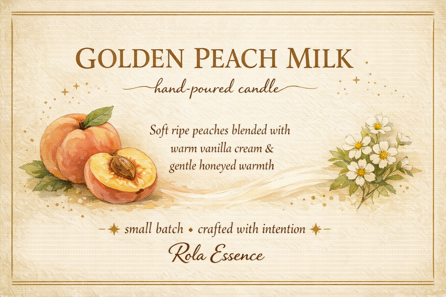 Golden Peach Milk Candle