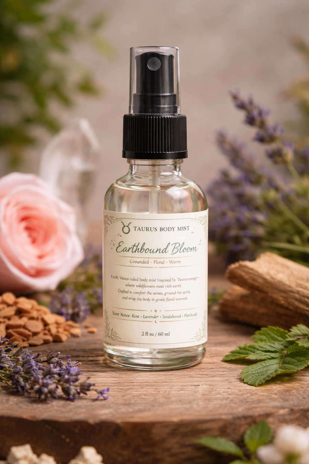 Taurus Body Mist – Earthbound Bloom