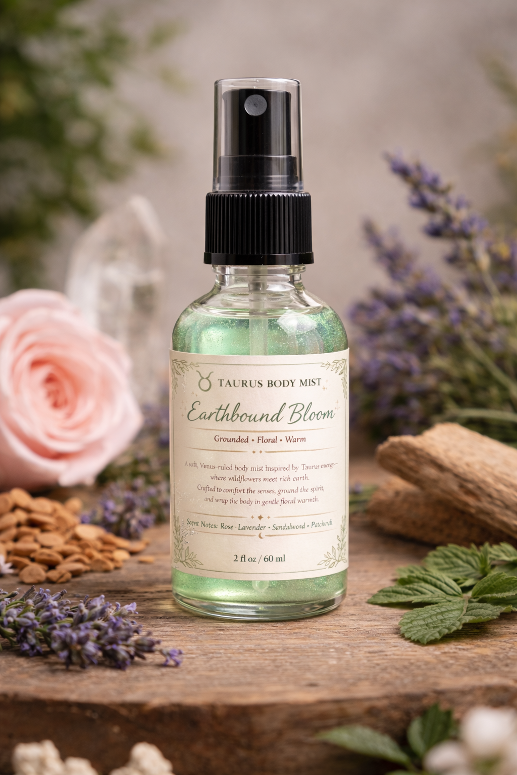 Taurus Body Mist – Earthbound Bloom