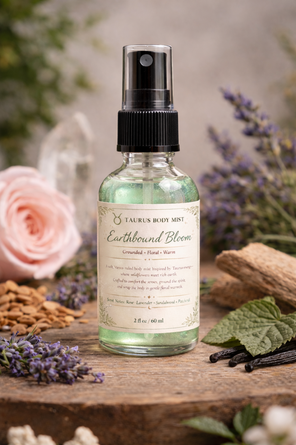 Taurus Body Mist – Earthbound Bloom