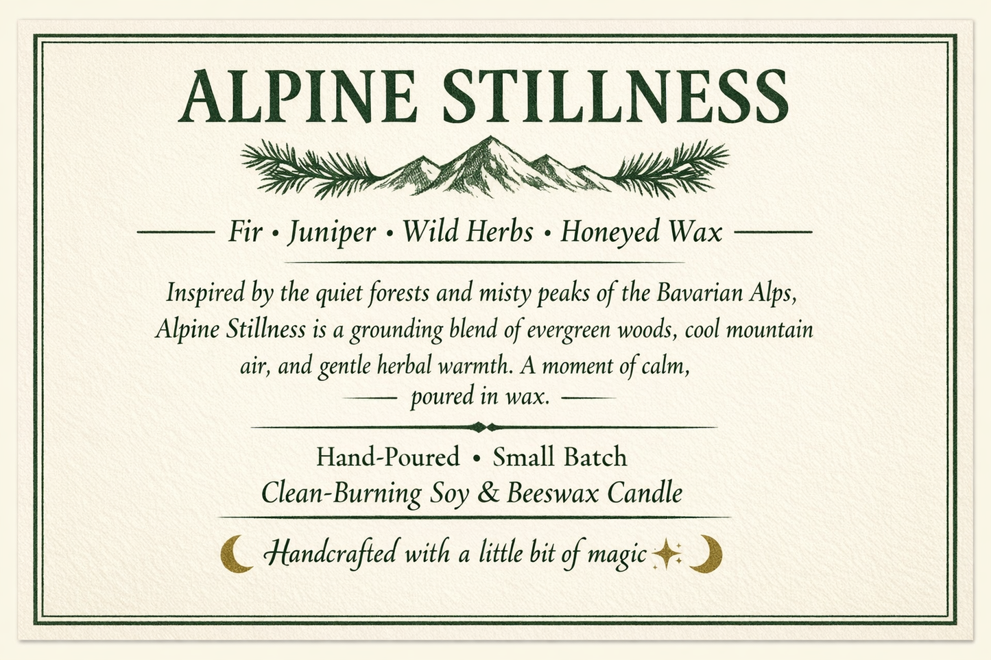 Alpine Stillness Candle