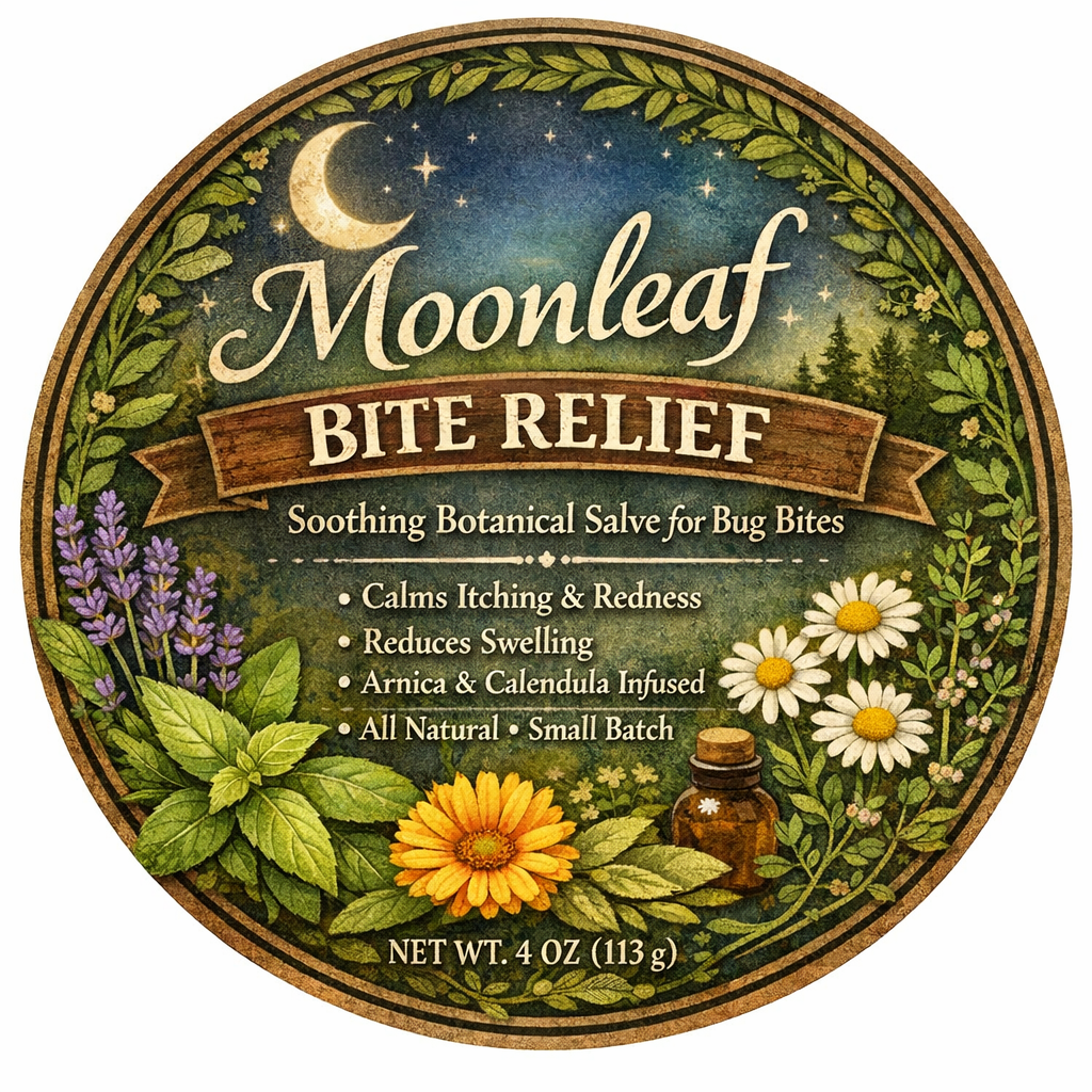 Moonleaf Bite Relief Salve - Itch Relief, Irritation Reducing, inflammation Soothing