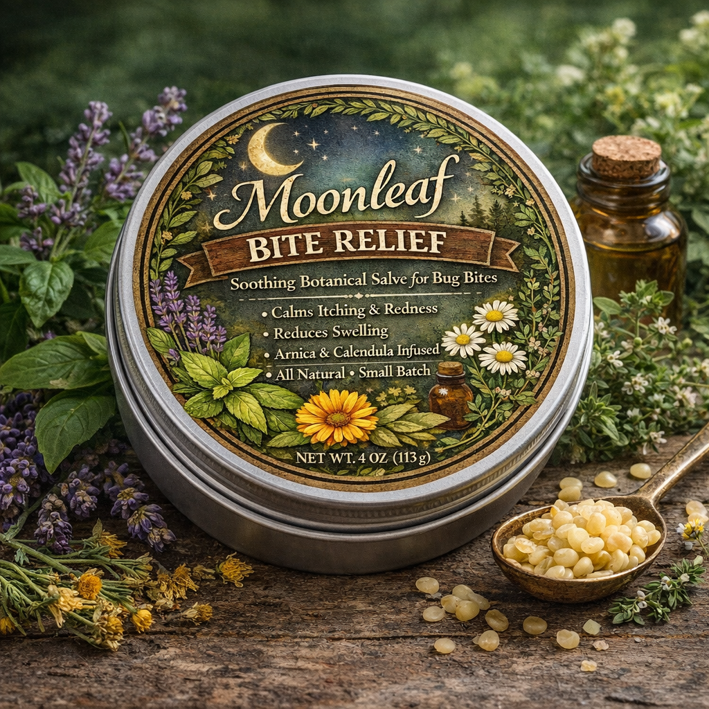 Moonleaf Bite Relief Salve - Itch Relief, Irritation Reducing, inflammation Soothing