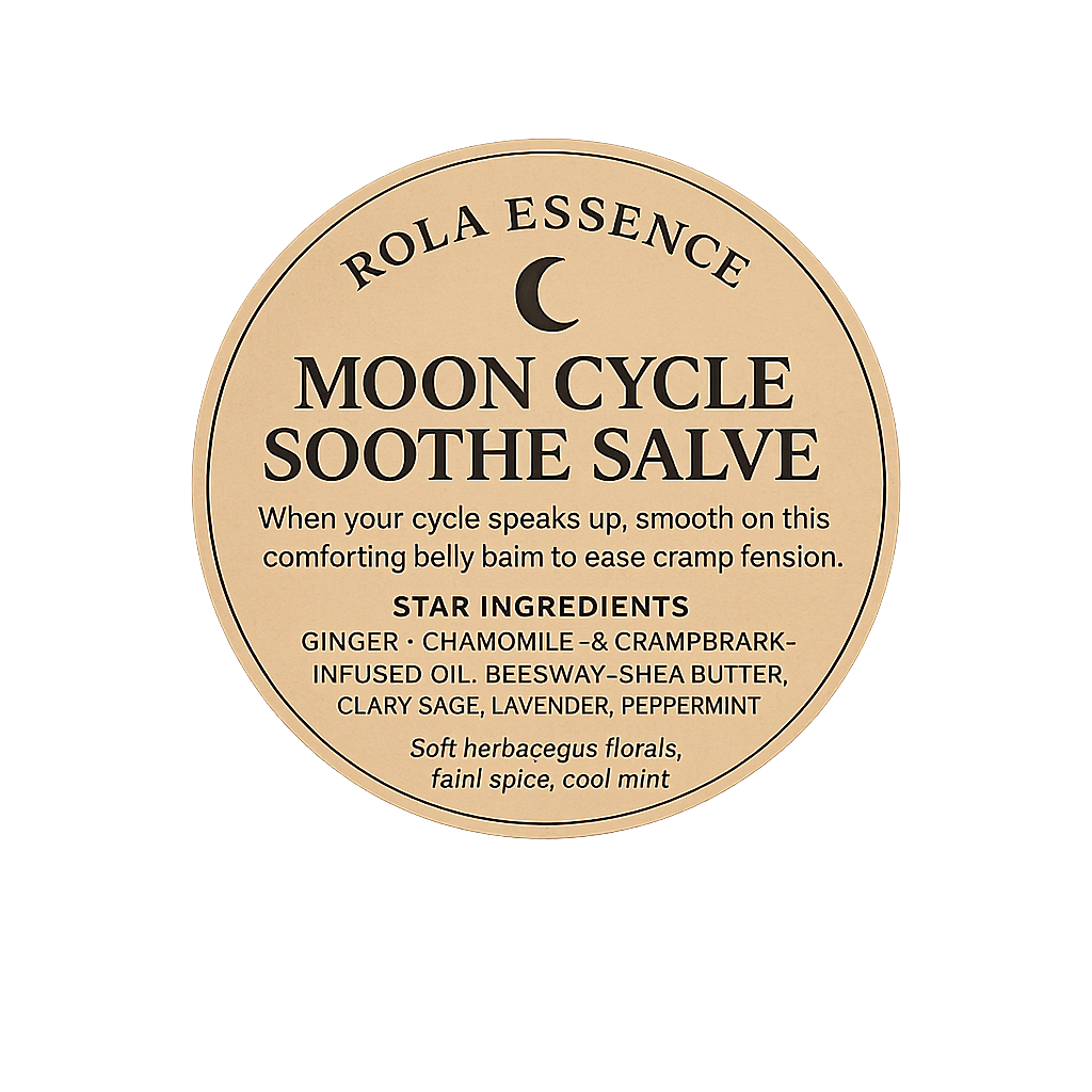 Moon Cycle Soothe Salve - Cramp Reducing, Tension Relief, & Calming