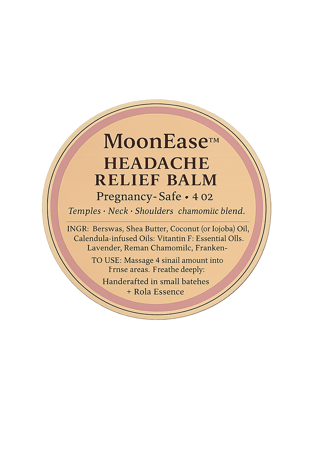 MoonEase Headache Relief Balm - Inflammation Reducing, Calming, and Soothing
